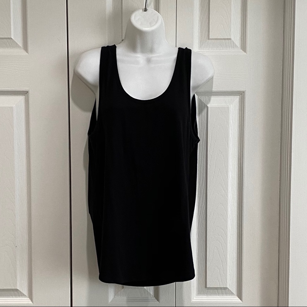 Just Live Open Back Black Tank M